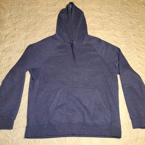 Mens blue hooded sweatshirt
